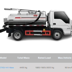 BJ5045XTYEV-H1-New Barreled Garbage Truck
