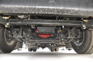 Leaf spring mechanical suspension