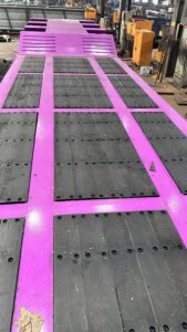 Wood deck floor