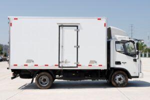 Single swing side door