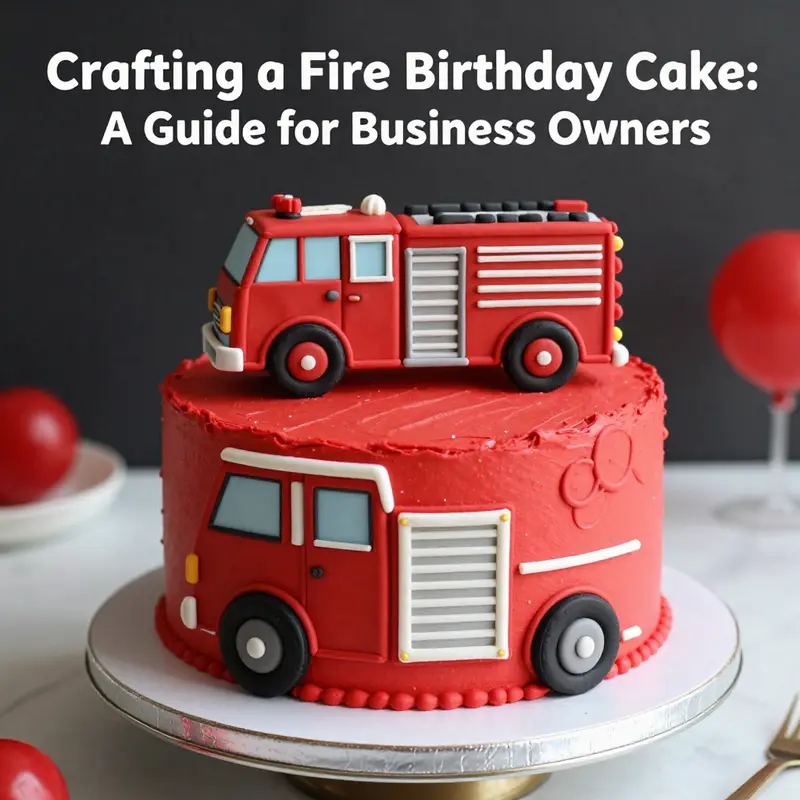 Fire Racing Cake Design Crafting a Fire Engine Birthday Cake: A Guide for Business Owners ...