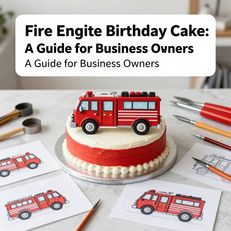 Fire Racing Cake Design Crafting a Fire Engine Birthday Cake: A Guide for Business Owners ...