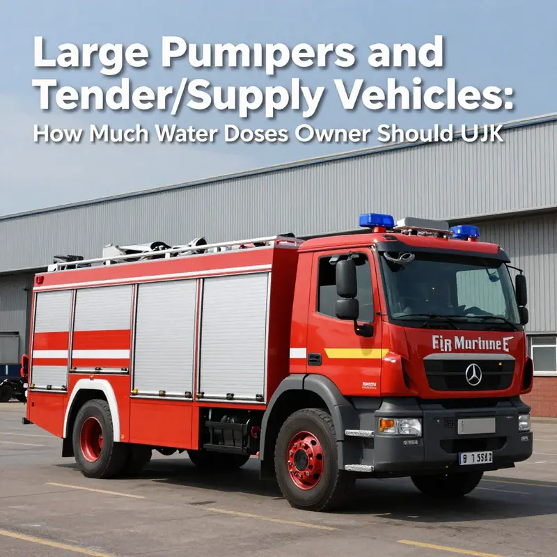 Urban fire engines are designed for rapid response, with water capacities typically between 3,000 to 5,000 litres.
