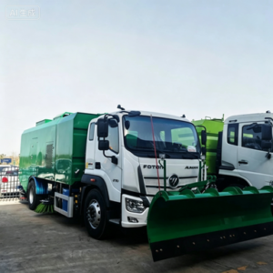 Foton Aumark Vacuum Road Sweeper Truck With Snow Remover